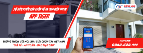 Bộ điều khiển cửa cuốn thông minh từ xa qua điện thoại